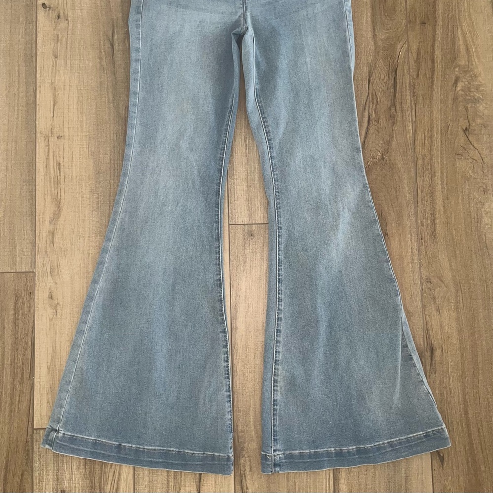 We the Free Venice Beach Flare Jeans Crossover High Rise 29 Boho Retro Wideleg - Picture 5 of 14